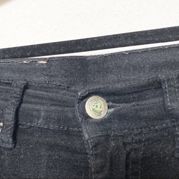 Cheap Monday Velour Skinny Jeans Black Size 26 - Picture 4 of 10